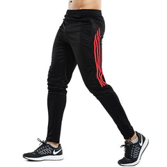 Men's Sweatpants Gyms Fitness Bodybuilding Joggers Workout Trousers Zipper Football Soccer Pants Training Sport Srousers - AWAKENING AESTHETICS
