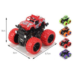 Mini Inertial Off - Road Plastic Friction Stunt Pullback Children Toy Car for boys - AWAKENING AESTHETICS