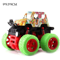 Mini Inertial Off - Road Plastic Friction Stunt Pullback Children Toy Car for boys - AWAKENING AESTHETICS