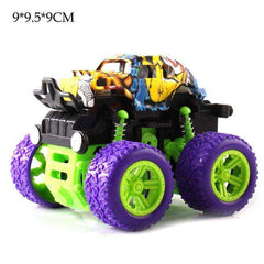 Mini Inertial Off - Road Plastic Friction Stunt Pullback Children Toy Car for boys - AWAKENING AESTHETICS