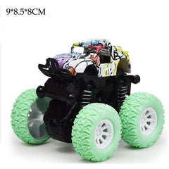 Mini Inertial Off - Road Plastic Friction Stunt Pullback Children Toy Car for boys - AWAKENING AESTHETICS