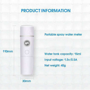 Mini Portable Nano Mister Facial Steamer Air Humidifier