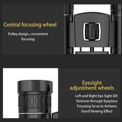 Mini Portable Zoom Binoculars Powerful HD 50000M Folding Long Range Low Light Night Vision Telescope - AWAKENING AESTHETICS