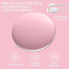 Aesthetic Portable Cosmetic LED Mini Makeup Mirror
