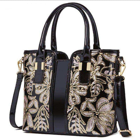 Image of Luxury Fashion High Quality  Appliques Flower Women's Bag