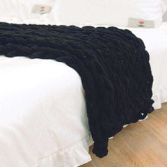 Super Soft Chunky Handmade Knitted Blanket
