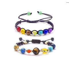 7 Chakra Awakening Healing Lavastone Crystal Bracelet