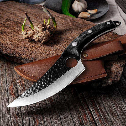 Image of Forged Stainless Steel Kitchen Butcher Knife