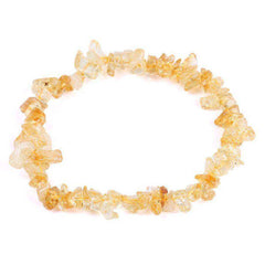 Natural Citrine Irregular Gravel Semi-precious-stone Bracelet for Women