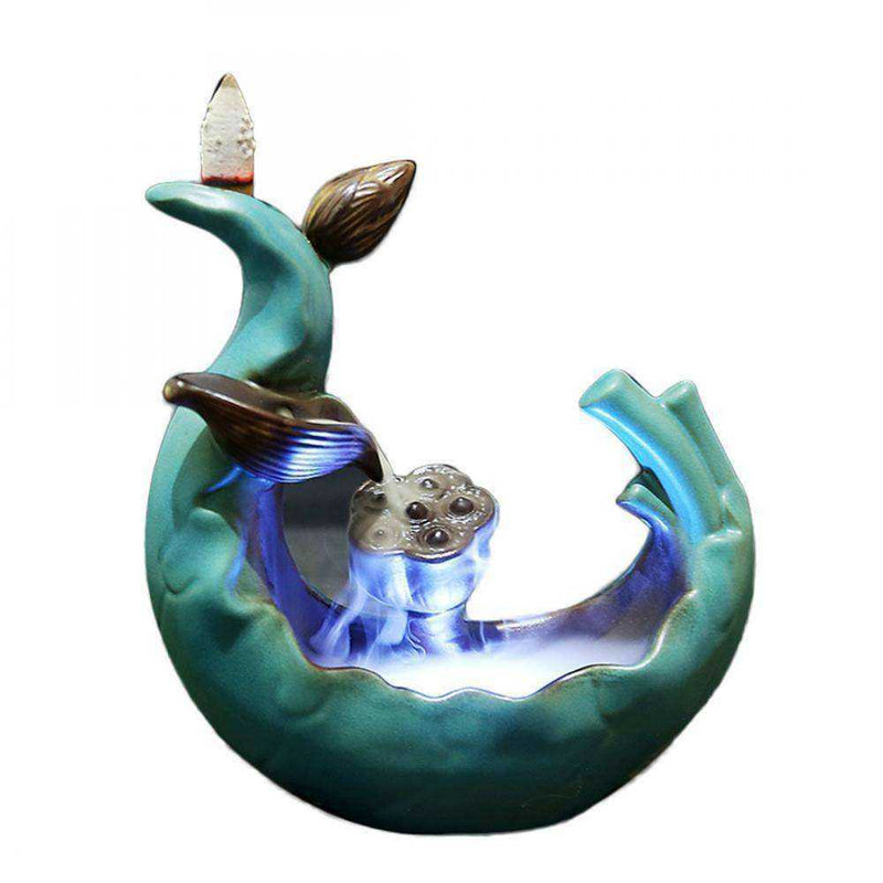 New Lotus Flower Incense Burner Aromatherapy Holder Furnace