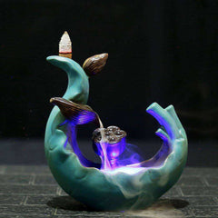 New Lotus Flower Incense Burner Aromatherapy Holder Furnace