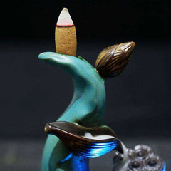 New Lotus Flower Incense Burner Aromatherapy Holder Furnace