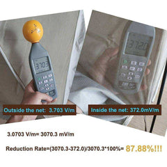High Quality Silver Fibre Bed Canopy Emf HF + LF Protection Sleeping Shield