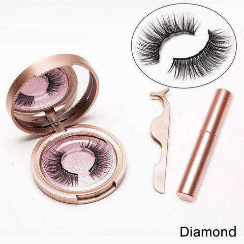 Image of 5 Magnetic Eyelashes Liquid Eyeliner Eyelash Curler Set