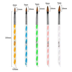 Aesthetic Nail Art Crystal Brush UV Gel Builder