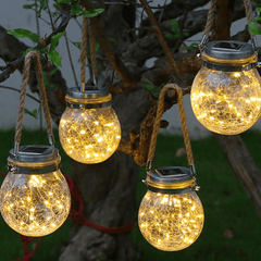 New LED Solar Light Crystal Ball