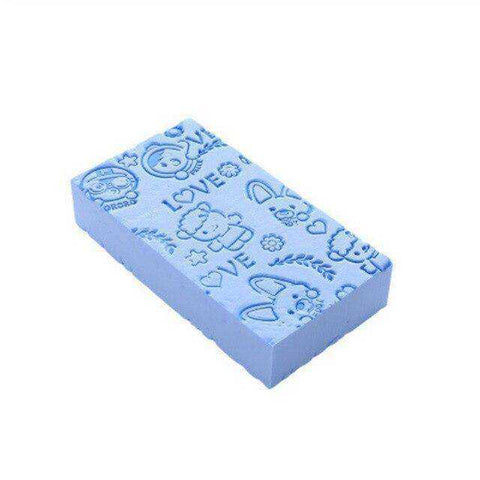 Image of Bath Sponge Lace Printed Baby Scrub Shower