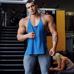 Men's Athletic Printed Gym Workout Bodybuilding Tank Tops Stringer
