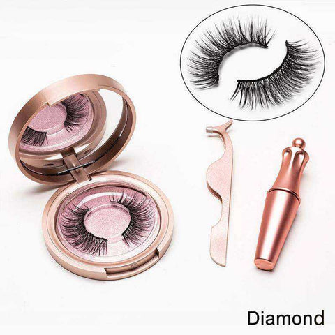 Image of 5 Magnetic Eyelashes Liquid Eyeliner Eyelash Curler Set