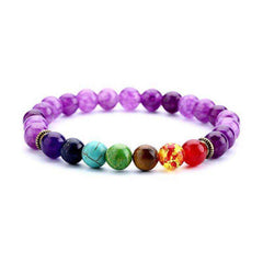 7 Chakra Awakening Healing Lavastone Crystal Bracelet