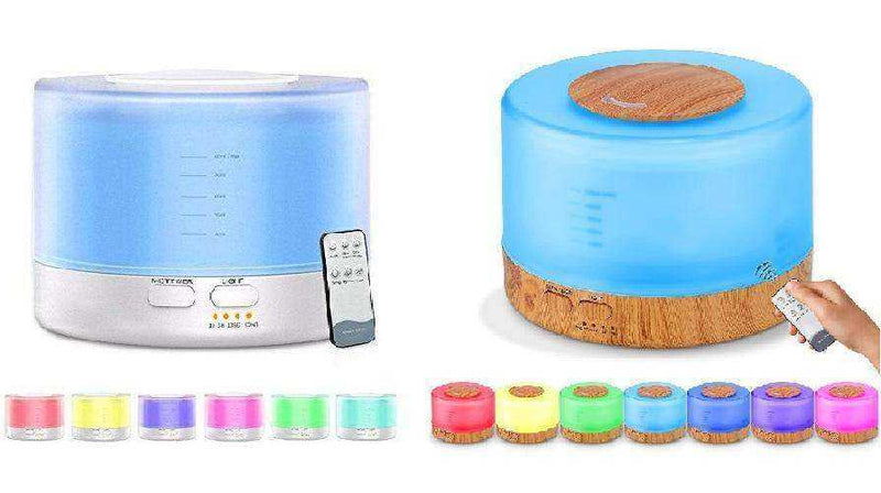 Aesthetic 7 Color LED Light Air Humidifier Cool Mist Aroma Oil Diffuser