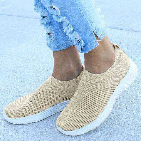Flat Casual Tennis Knitted Shoes
