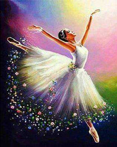 Ballet Dancer Hand Painted Oil Painting Canvas