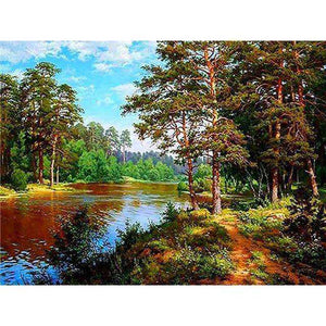 New Nature Scenery Paintings Full Square Landscape
