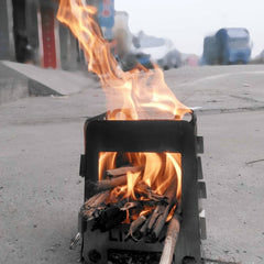 Portable Survival Stainless Steel Wood Stove