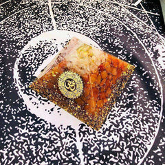 Increase Courage Awakening Crystal Orgonite Pyramid (9cm)