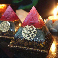 Aura High Frequency Energy Helping Love Business Awakening Orgonite Pyramid