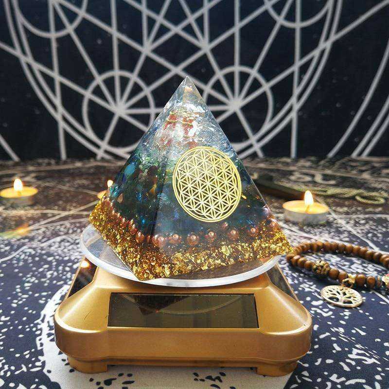 Heart Chakra Awakening Aventurine Orgone Crystal Pyramid
