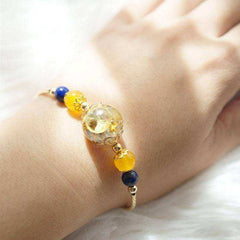Radiation Protection Gold Crystal Awakening Orgonite Reiki Bracelet