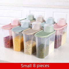 Food Storage Clear Container Set with Pour Lids