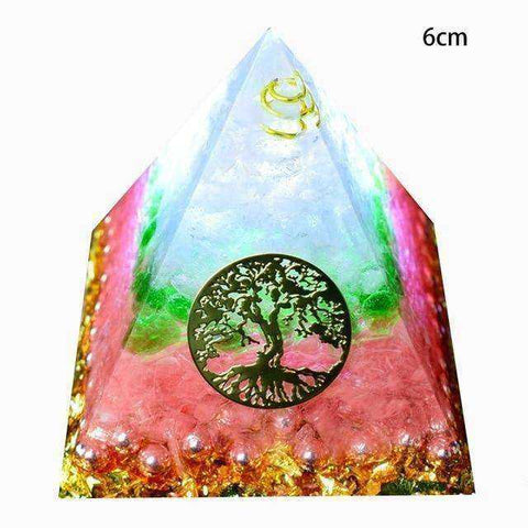 Image of Radiation Protection Aura Awakening Orgone Crystal Pyramid