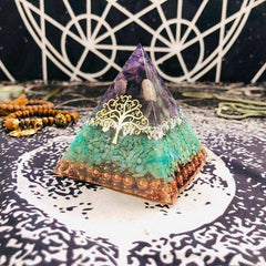 Overcome Difficulties Awakening Orgonite Pyramid