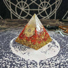 Life Energy Red Coral Stone Muladhara Chakra Energy Crystal Awakening Orgonite Pyramid