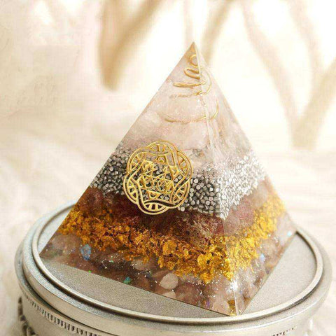 Image of Magnetic Field Converter Orgonite Crystal Pyramid