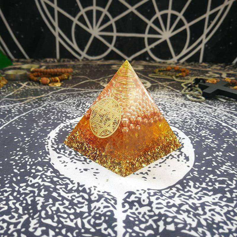 Increase Willpower Awakening Crystal Orgonite Pyramid