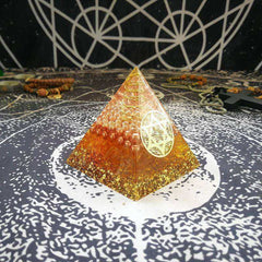 Increase Willpower Awakening Crystal Orgonite Pyramid
