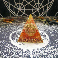 Increase Willpower Awakening Crystal Orgonite Pyramid