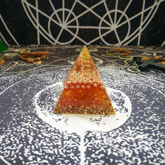 Increase Willpower Awakening Crystal Orgonite Pyramid