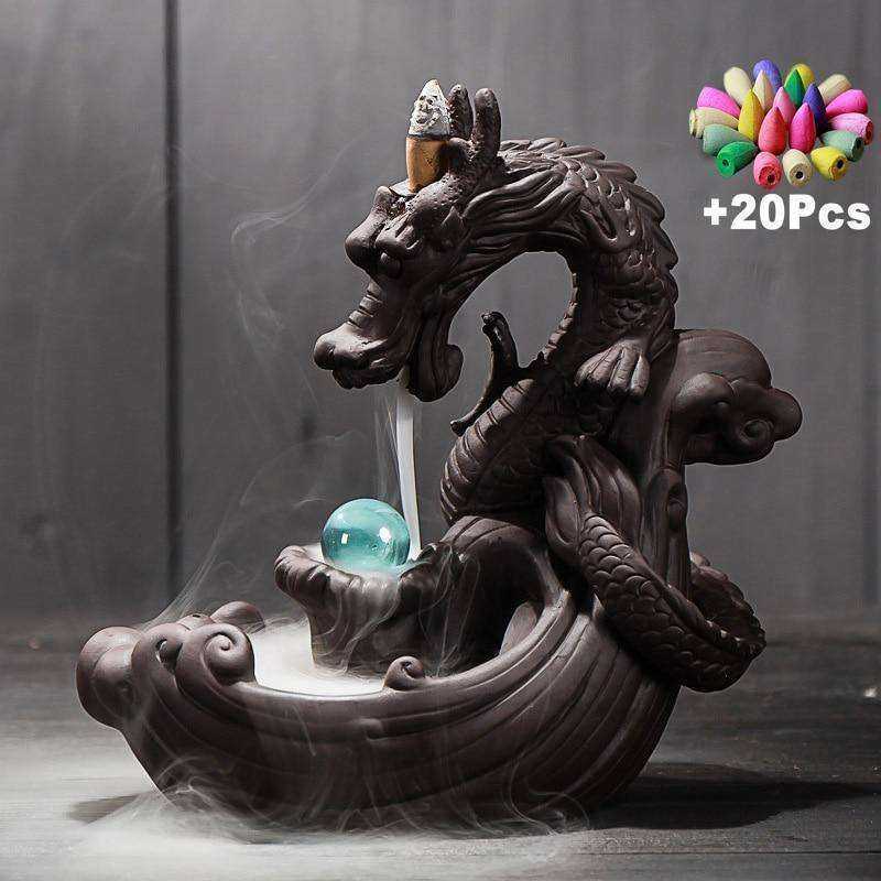 Awakening Dragon Incense Burner & Crystal Ball