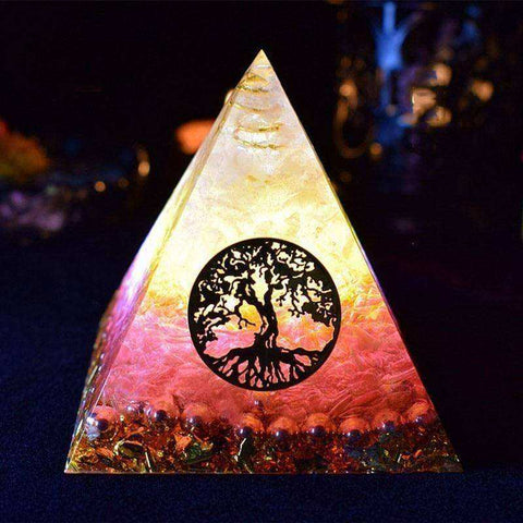 Image of Tree Of Life Awakening Orgonite Crystal Pyramid