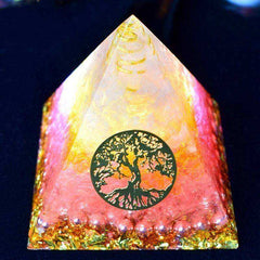Tree Of Life Awakening Orgonite Crystal Pyramid