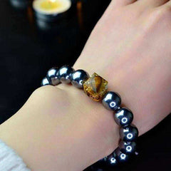 Black Tourmaline Awakening Orgonite Reiki Crystal Bracelet For Women