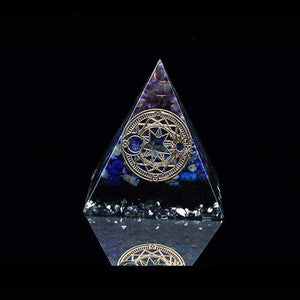 Amethyst Reiki Awakening Orgonite Crystal Pyramid
