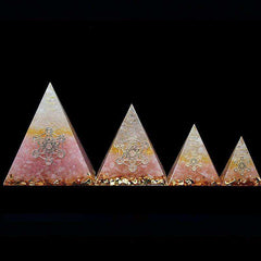 Pink Crystal Awakening Orgonite Pyramid