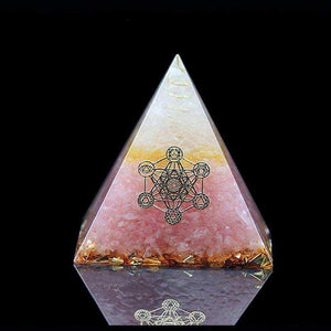 Pink Crystal Awakening Orgonite Pyramid