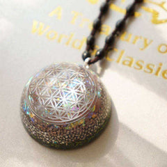 Flower Of Life Awakening Orgonite Crystal Pendant